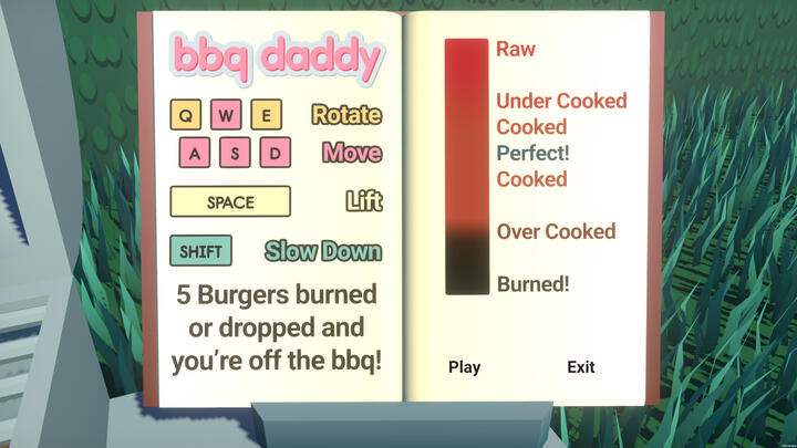 bbq daddy menu screenshot